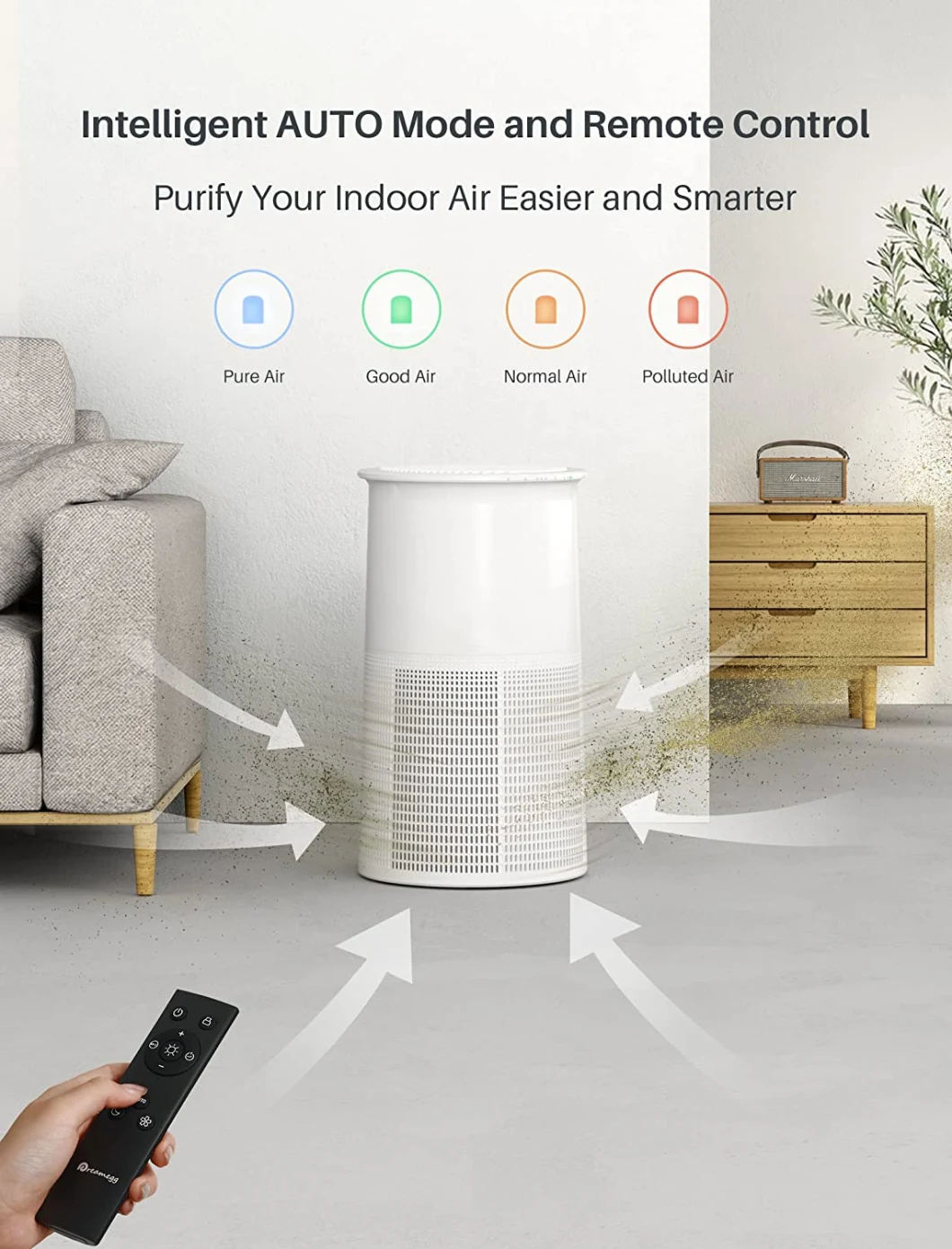 Manufacturer Portable UVC Air Purifier Household Inoizer for Home