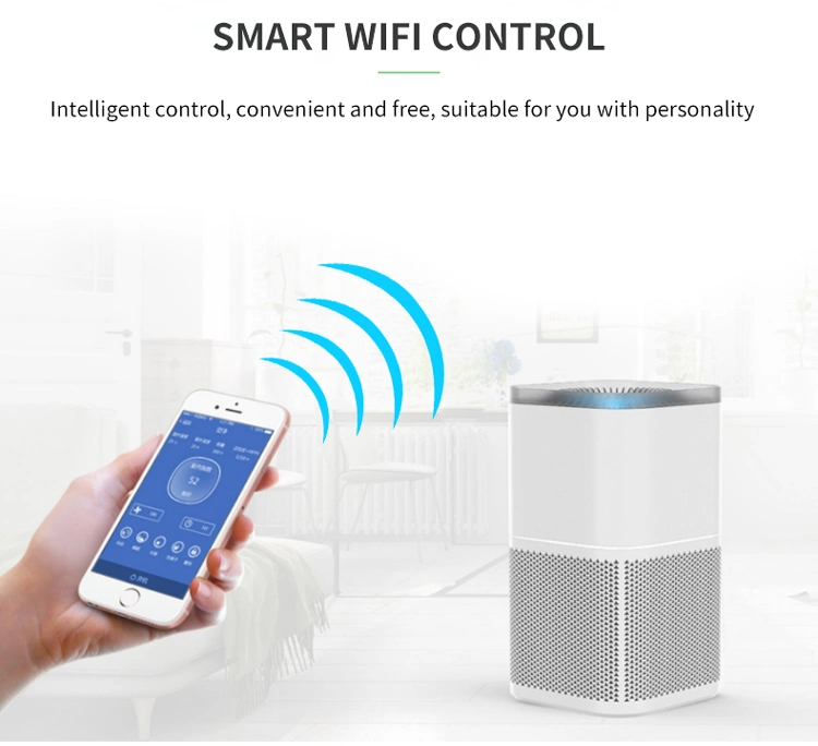 2022 Best Selling Room Desktop Smart WiFi Tuya Air Purifier Portable Home Odors Remove HEPA Air Purifiers